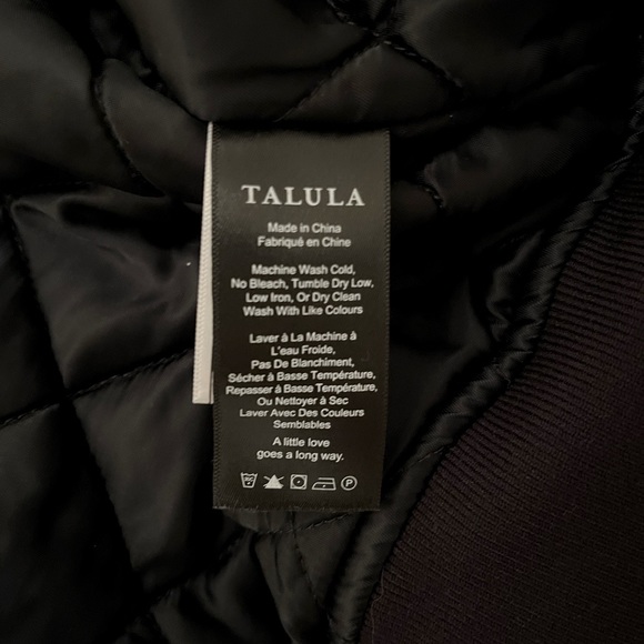Aritzia Talula Black bomber jacket - Picture 5 of 5